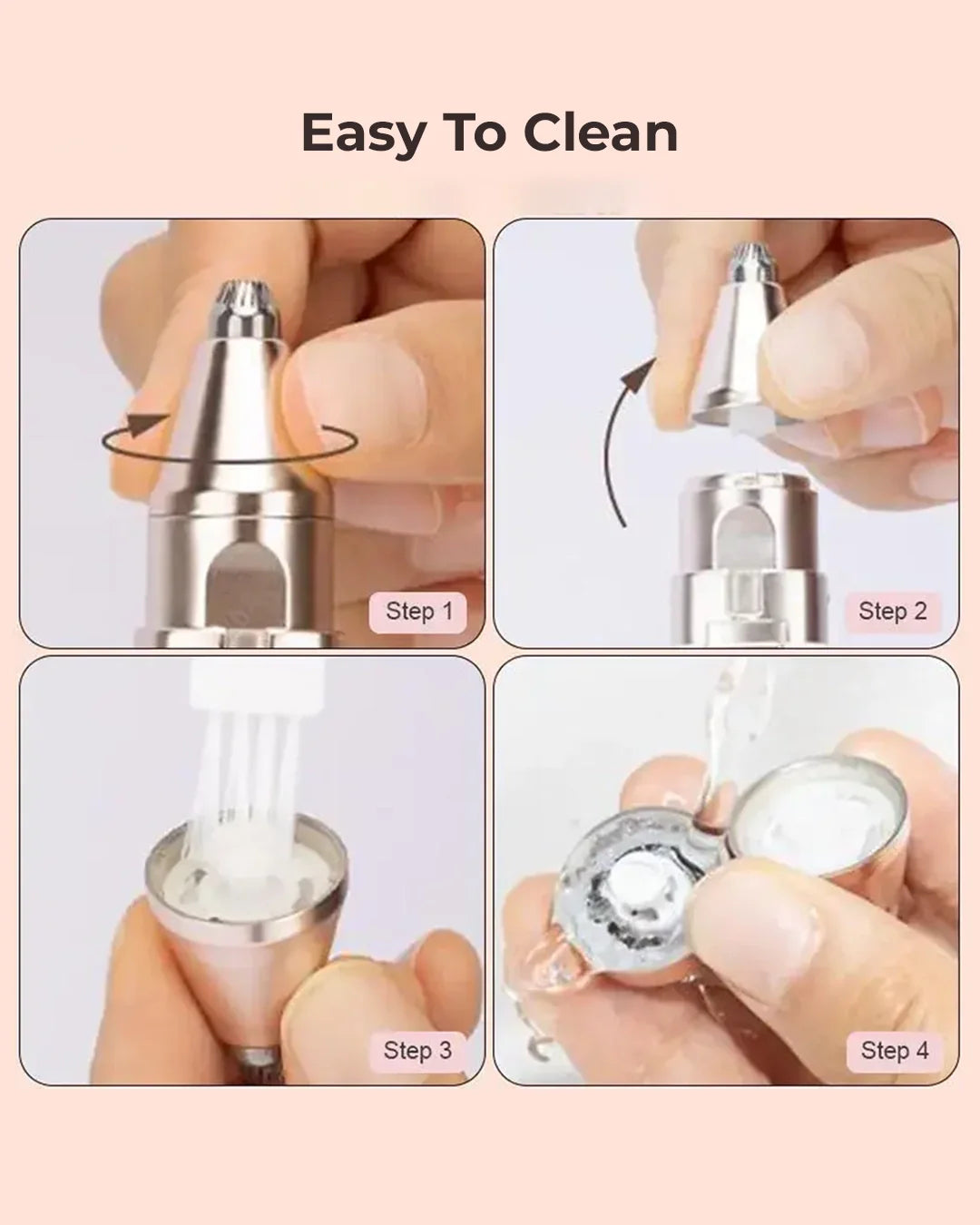 2 in 1 facial & eyebrow hair trimmer