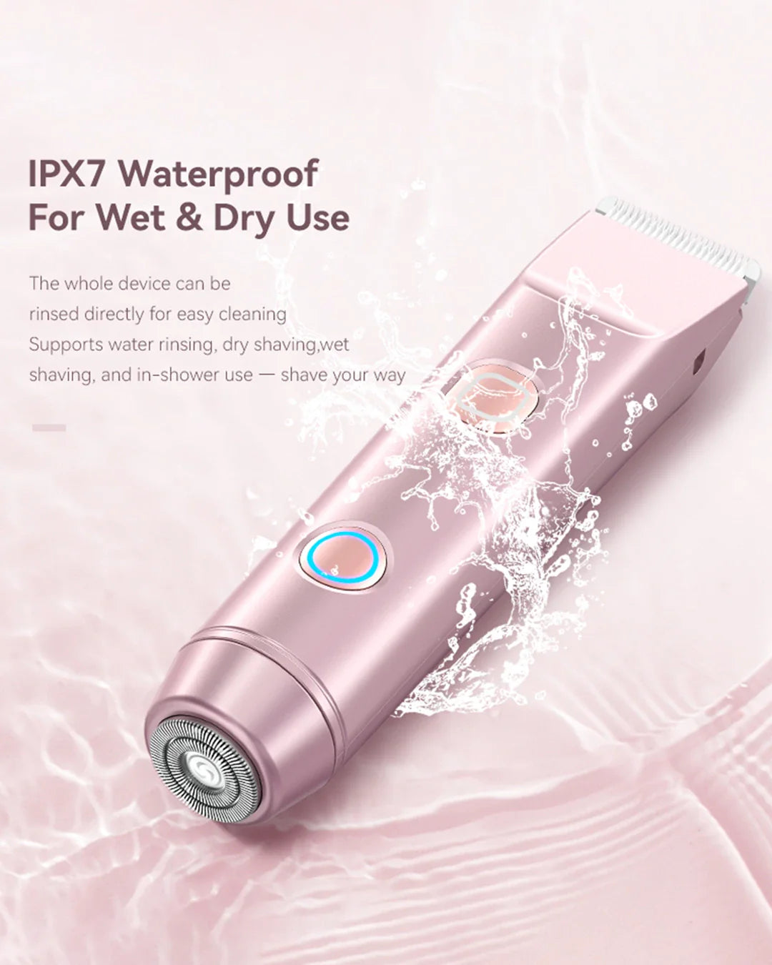 2-in-1 PRO Dual-Head Painless Hair Trimmer
