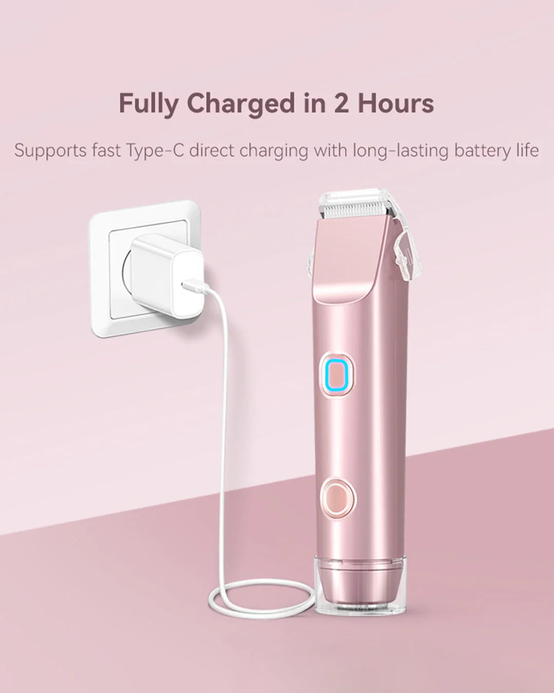 2-in-1 PRO Dual-Head Painless Hair Trimmer