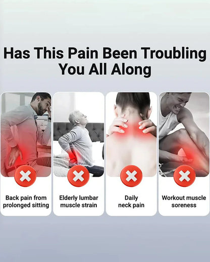 Adjustable Deep Tissue Massage Gun with 12 Heads, 30 Speeds & Red Light Therapy